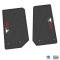 FlexTread 14-18 Jeep Wrangler JK 2Dr Floor Mats (2pc) w/ Jeep Wave w/ Wheel Logo NGTT04051