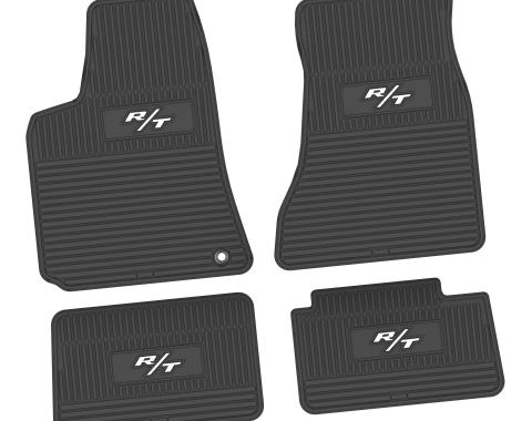FlexTread 06-10 Dodge Charger RWD Floor Mats (4pc) w/ R/T (06-14) Logo - Black / NGCV58032