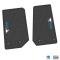 FlexTread 14-18 Jeep Wrangler JK 2Dr Floor Mats (2pc) w/ Jeep Wave w/ Wheel Logo NGTT04051