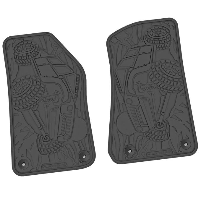 FlexTread 18-24 Jeep Wrangler JL/JLU/Gladiator/4xe Floor Mats (2pc) Crawler Scene NGCR06000