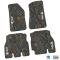 FlexTread 18-24 Jeep Wrangler JLU 4Dr Floor Mats (4pc) w/ JEEP Wave w/ Wheel Logo NGTT07051