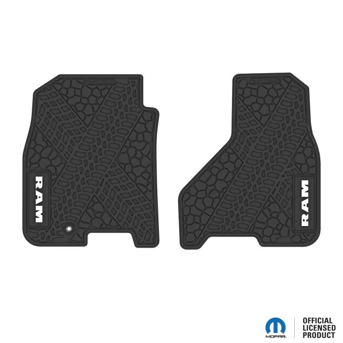 FlexTread 09-11 RAM 1500 & 10-11 RAM 2500/3500 Floor Mats (2pc) w/ RAM Text Logo NGTT08016