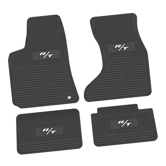 FlexTread 06-10 Dodge Charger AWD Floor Mats (4pc) w/ R/T (06-14) Logo - Black / NGCV59032