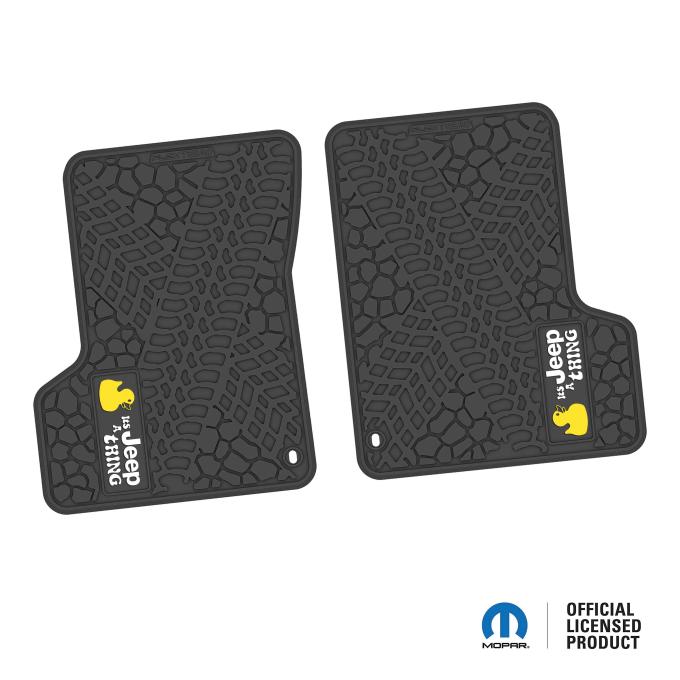 FlexTread 97-06 Jeep Wrangler TJ & LJ Floor Mats (2pc) w/ It's a JEEP Thing Logo NGTT43050