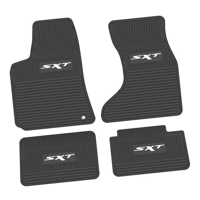 FlexTread 06-10 Dodge Charger AWD Floor Mats (4pc) w/ SXT Logo - Black / NGCV59029