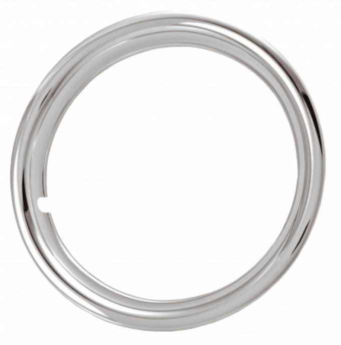 Rally Wheel Trim Ring Set, 15" Wheel, 1 3/4" Deep, Chrome Plated Plastic