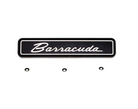 AMD Dash Pad Emblem, "Barracuda" Script, 71-74 Barracuda K-3590126