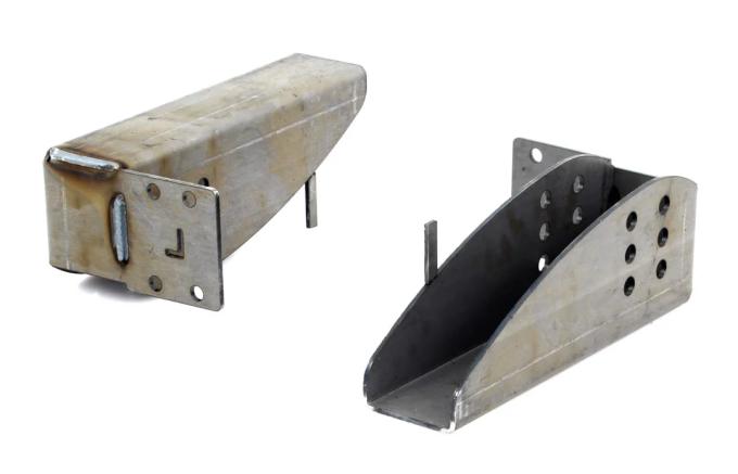 AMD Front Spring Relocation Buckets, LH/RH Pair, 66-70 Plymouth B-Body X865-1466-2S