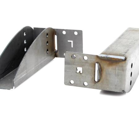 AMD Front Spring Relocation Buckets, LH/RH Pair, 66-70 Dodge B-Body X865-2466-2S