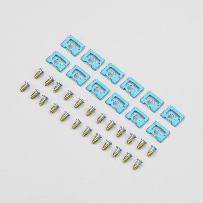 Detroit Muscle Technologies Mopar E Body 70 Barracuda Challenger Windshield Reveal Trim Clip Set EXX7070TC01-C8002