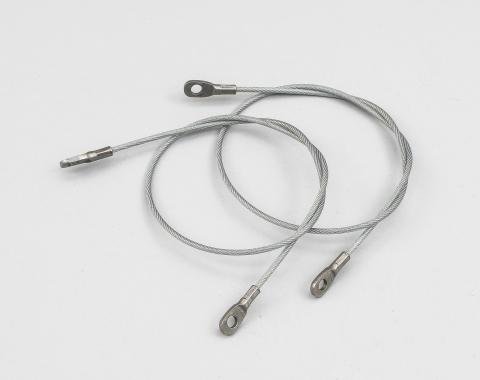 Detroit Muscle Technologies Mopar A B E Body Hood Pin Stainless Steel Lanyards 25" Pair GEN6876HL01-25