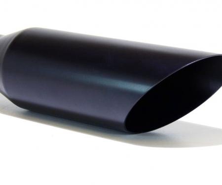 Exhaust Tip, Inside Diameter 2.25in, Outside Diameter 3.5in, Length 12in, Black Stainless Steel