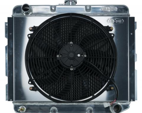 Cold Case Radiators 68-73 B,C,E Body BB Aluminum Performance Radiator And 16 Inch Fan Kit MT 16x22.75 Inch MOP752K