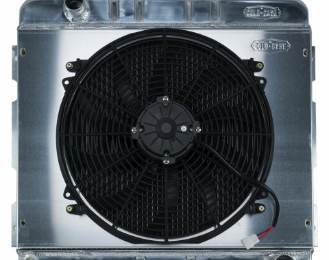 Cold Case Radiators 70-72 A,B Body SB Aluminum Performance Radiator And 16 Inch Fan Kit MT 17x22 Inch MOP755K