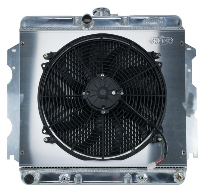 Cold Case Radiators 62-74 A,B,C,E Body SB Aluminum Performance Radiator And 16 Inch Fan Kit AT 18x22 Inch MOP751AK