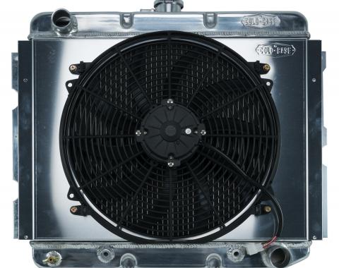 Cold Case Radiators 68-73 B,C,E Body BB Aluminum Performance Radiator And 16 Inch Fan Kit AT 16x22.75 Inch MOP752AK