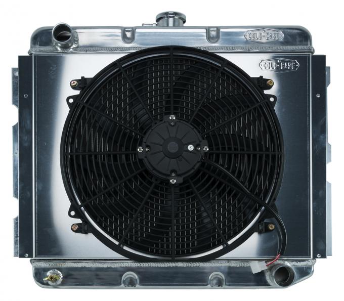 Cold Case Radiators 68-73 B,C,E Body BB Aluminum Performance Radiator And 16 Inch Fan Kit MT 16x22.75 Inch MOP752K