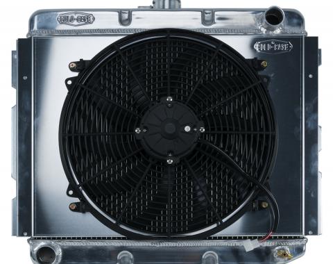 Cold Case Radiators 68-73 B,E Body BB Aluminum Performance Radiator And Fan Kit 16 Inch x 22 Inch MT MOP753K