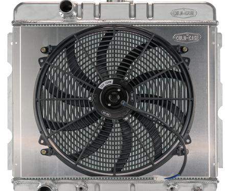 Cold Case Radiators 67-69 Mopar A-Body BB Aluminum Performance Radiator with 16 Inch Fan Kit MOP756A-5k