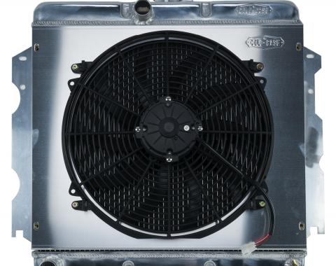 Cold Case Radiators 62-74 A,B,C,E Body SB Aluminum Performance Radiator And 16 Inch Fan Kit MT 18x22 Inch MOP751K