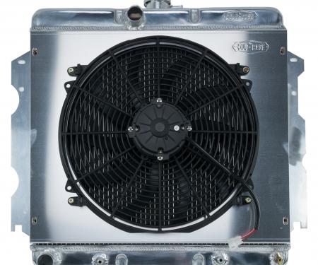 Cold Case Radiators 62-74 A,B,C,E Body SB Aluminum Performance Radiator And 16 Inch Fan Kit AT 18x22 Inch MOP751AK