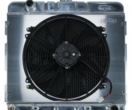 Cold Case Radiators 70-72 A,B Body SB Aluminum Performance Radiator And 16 Inch Fan Kit AT 17x22 Inch MOP755AK