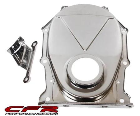 CFR Performance Chrysler-Mopar Big Block 383-440 Steel Timing Chain Cover W/ Timing Tab - Chrome HZ-9392-C-KIT
