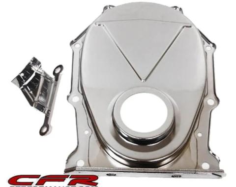CFR Performance Chrysler-Mopar Big Block 383-440 Steel Timing Chain Cover W/ Timing Tab - Chrome HZ-9392-C-KIT