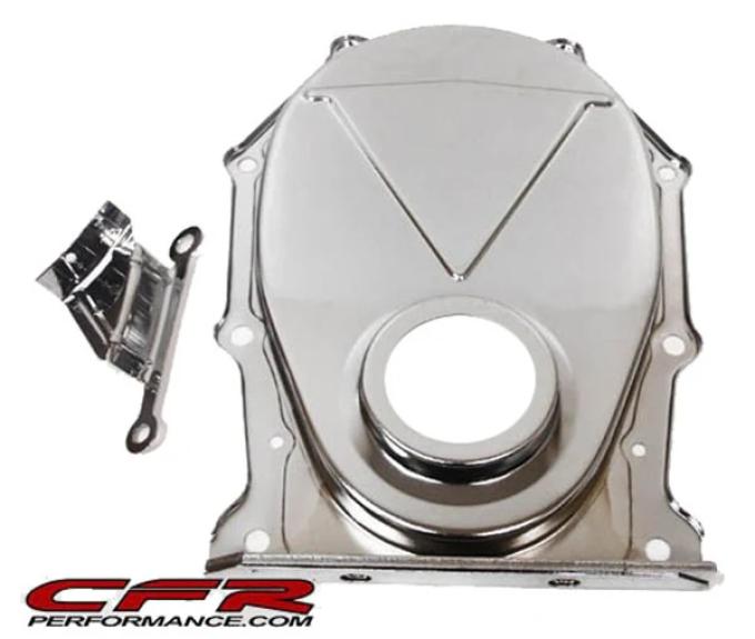 CFR Performance Chrysler-Mopar Big Block 383-440 Steel Timing Chain Cover W/ Timing Tab - Chrome HZ-9392-C-KIT