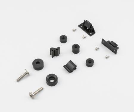 Detroit Muscle Technologies Mopar E Body 70-74 Challenger Hood Bumper Set with Hood Wedges ECH7074BB90W