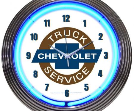 Neonetics Neon Clocks, Chevy Trucks Chevrolet Service Neon Clock