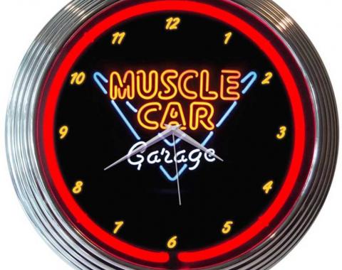 Neonetics Neon Clocks, Muscle Car Garage Neon Clock