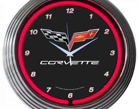 Neonetics Neon Clocks, Corvette C6 Neon Clock