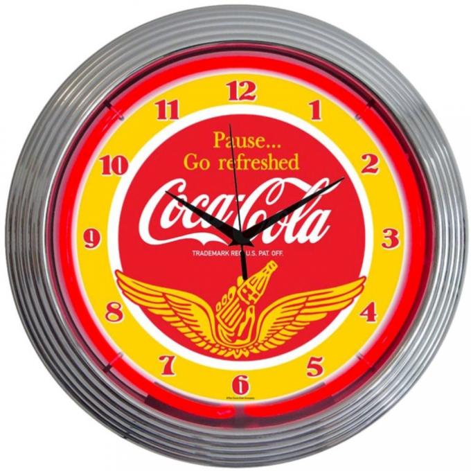 Neonetics Neon Clocks, Coca-Cola Wings Neon Clock