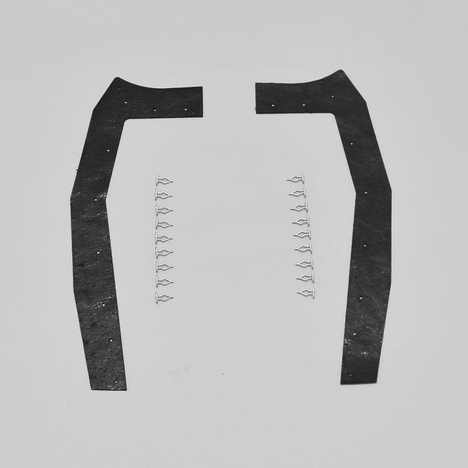 Detroit Muscle Technologies Mopar A Body 70-76 Duster 67-69 Valiant Headlight Splash Shields ADU7076SS10