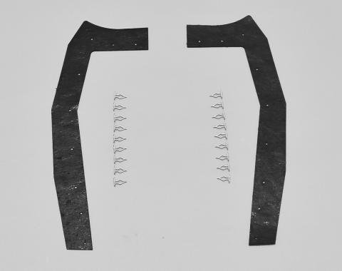 Detroit Muscle Technologies Mopar A Body 70-76 Duster 67-69 Valiant Headlight Splash Shields ADU7076SS10