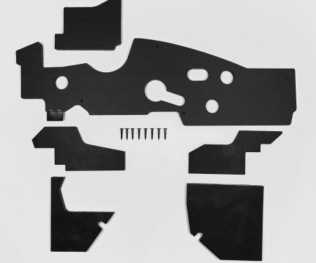 Detroit Muscle Technologies Mopar B Body 68-70 NON AC BLACK Firewall Insulation with Pins & Kickpanel Insulation BXX6870FI02-BLACK