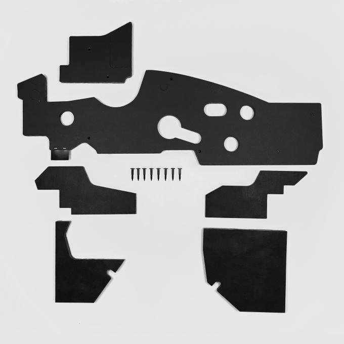 Detroit Muscle Technologies Mopar B Body 68-70 NON AC BLACK Firewall Insulation with Pins & Kickpanel Insulation BXX6870FI02-BLACK