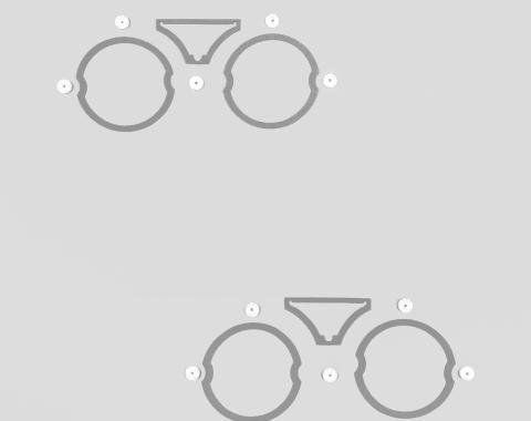 Detroit Muscle Technologies Mopar B Body 68 Charger Taillight Gaskets INNER BCH6868TL03