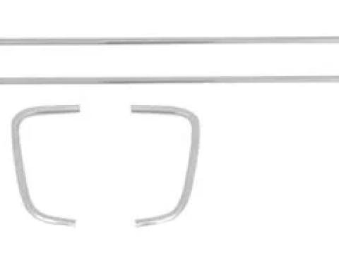 AMD Rear Body Panel Moldings, 4 Piece Set, 70-71 Barracuda K-ME5062