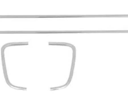 AMD Rear Body Panel Moldings, 4 Piece Set, 70-71 Barracuda K-ME5062