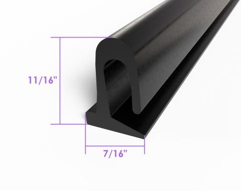 Metro Moulded Parts 1957-1959 Plymouth Rear Roll-Up Window Seals, for Hardtops and Convertibles VS 7-D