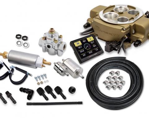 Holly Sniper EFI Holley Quadrajet™ Master Kit, Classic Gold 550-869K