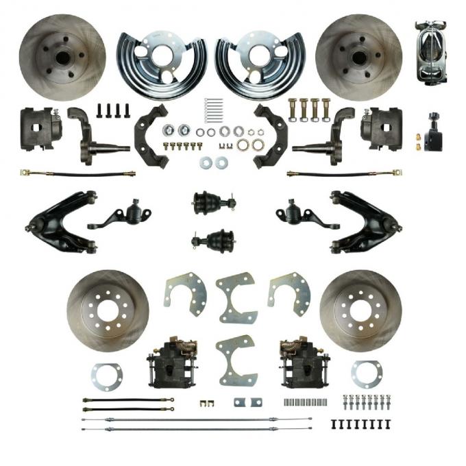 Right Stuff 1960-76 Mopar A-Body, 4-Wheel Manual Disc Brake Conversion Kit MDC46SDX