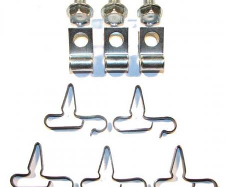 Right Stuff 1971-74 Mopar B-Body, 11-Piece Brake Line Clip Set BCS003