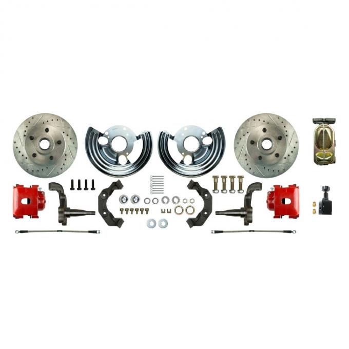Right Stuff 1962-74 Mopar B/E-Body, Front Manual Disc Brake Conversion Kit MDC62SDZ