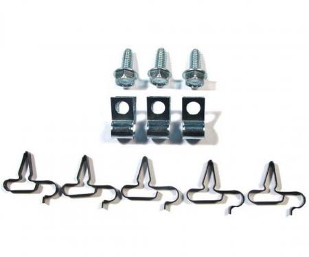 Right Stuff 1970-74 Mopar E-Body, 11-Piece 3/8" Fuel Line Clip Set ECS009