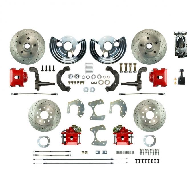 Right Stuff 1962-72 Mopar B/E-Body, 4-Wheel Manual Disc Brake Conversion Kit MDC42SDZX