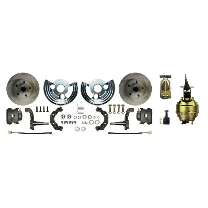 Right Stuff 1962-74 Mopar B/E-Body, 8" Booster, Front Power Disc Brake Conversion Kit MDC62DC