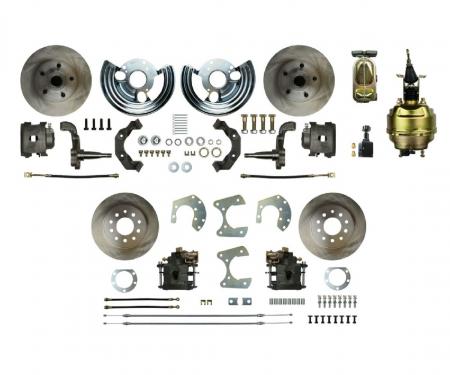 Right Stuff 1962-72 Mopar B/E-Body, 8" Booster, 4-Wheel Power Disc Brake Conversion Kit MDC42DC